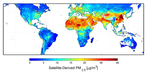 Credit: NASA, Dalhousie University, Aaron van Donkelaar 