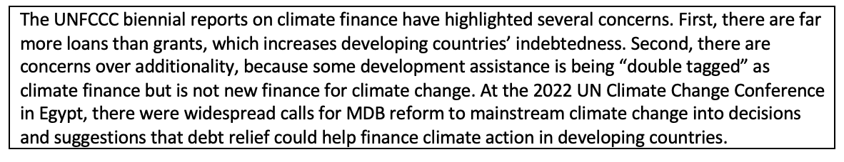 Box 1: Lessons from other MEAs: Mainstreaming and Finance